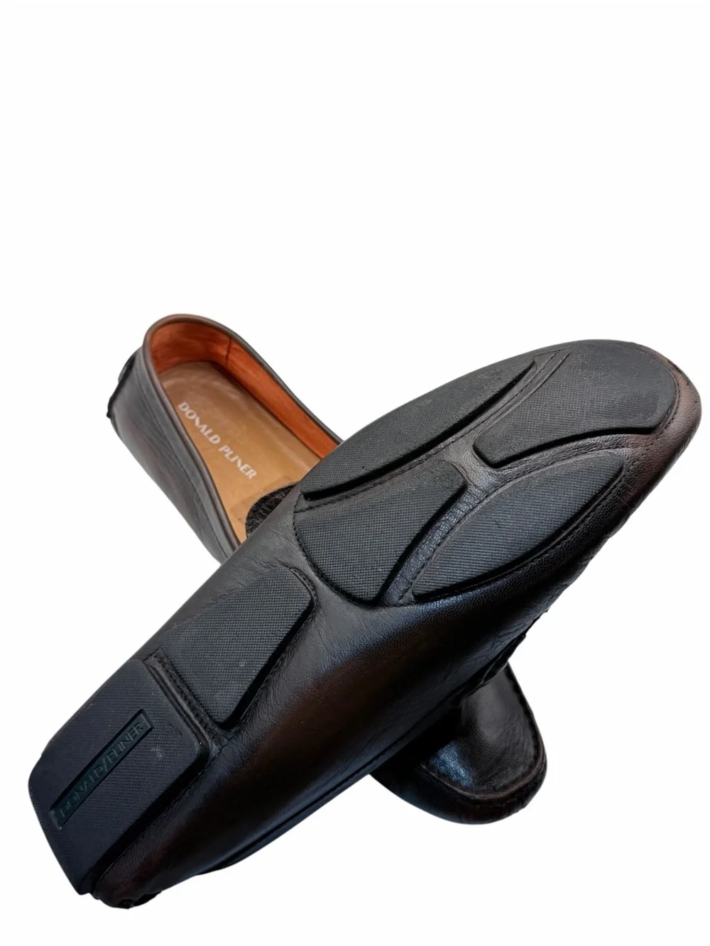 Donald Pliner Victor-GW Brown Leather Bit Loafers Men’s 10.5M Made in Brazil